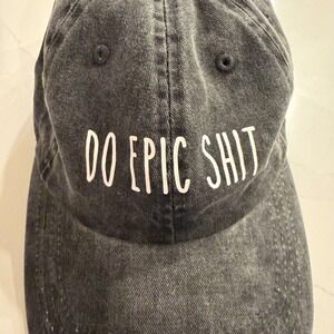 Do Epic S**t Graphic Baseball Cap Distressed Adjustable Strap Funny Motivational